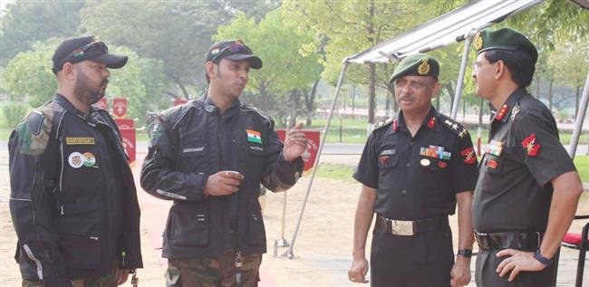 RASHTRIYA RIDERS MOTORCYCLE EXPEDITION FLAGGED OFF BY GOC 61 SUB AREA