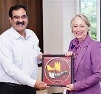 CAROLINE ROWETT, BRITISH DEPUTY HIGH COMMISSIONER MEET   RAJEEV VERMA, ADVISER TO ADMINISTRATOR