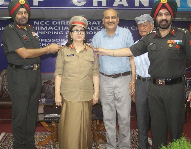 PANJAB UNIVERSITY VC CONFERED  RANK OF  HONORARY COLONEL COMMANDENT