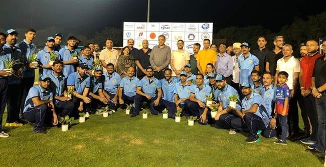 BRITISH DEPUTY HIGH COMMISSION, CHANDIGARH CRICKET TEAM PLAYED AN EXHIBITION MATCH AGAINST DAV COLLEGE ALUMNI