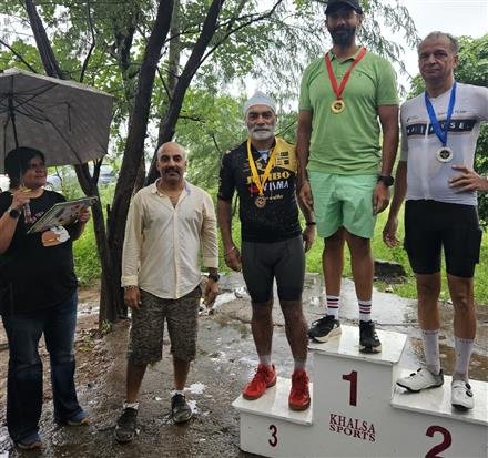 PANKAJ RAIKA, TALWINDER RANDHAWA AND KPS OBEROI EMERGED AS CHAMPIONS, 60 CYCLISTS FROM TRICITY PARTICIPATED