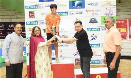 TANVI SHARMA FROM PUNJAB CLINCHED THE GIRLS' SINGLES TITLE AT THE ALL INDIA YONEX SUNRISE