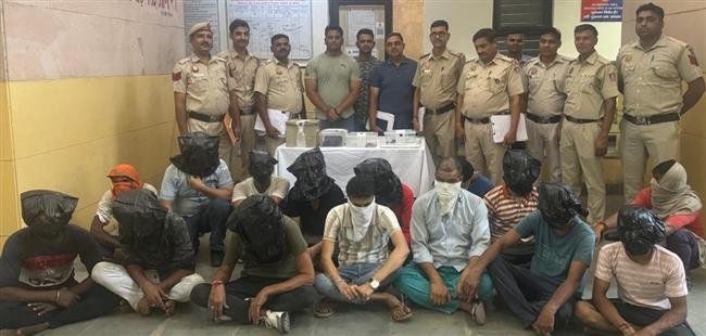 DELHI POLICE NABS 15 GAMBLERS INCLUDING ONE ORGANIZER, RECOVERED CASH OF RS 31,980