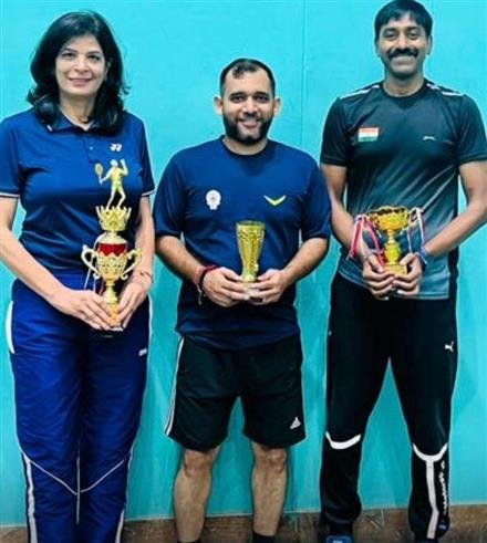 NORTH ZONE IA & AD BADMINTON CHAMPIONSHIP 2025: DEEPAK , SARGUN , PANKAJ WON GOLD MEDAL