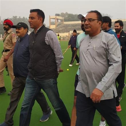 FROM ROOTS TO INSPIRATION: OLYMPIAN GAGAN AJIT SINGH RETURNS TO HOCKEY STADIUM IN FEROZEPUR, IGNITING DREAMS OF BUDDING HOCKEY STARS