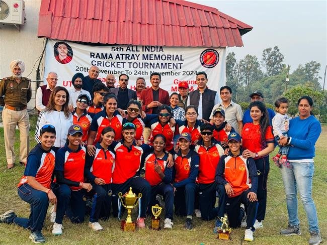 UT CRICKET ASSOCIATION  CHANDIGARH WINS THE TITLE OF 5TH RAMA ATRAY MEMORIAL WOMEN CRICKET TOURNAMENT.