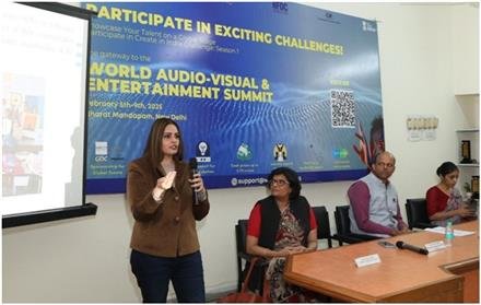 PIB  ORGANIZES INTERACTIVE SESSION ON WAVES “CREATE IN INDIA CHALLENGE SEASON 1”FOR STUDENTS OF PU