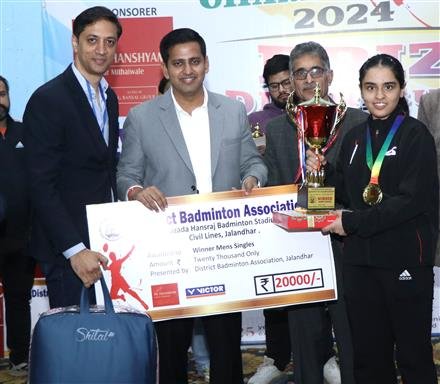 JALANDHAR PLAYERS SHINE AT PUNJAB BADMINTON CHAMPIONSHIP