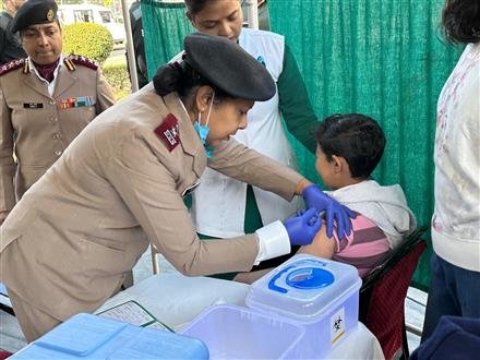 REGIONAL PRESIDENT AWWA INAUGURATES HPV VACCINATION CAMP-CUM-AWARENESS DRIVE AT COMMAND HOSPITAL CHANDIMANDIR