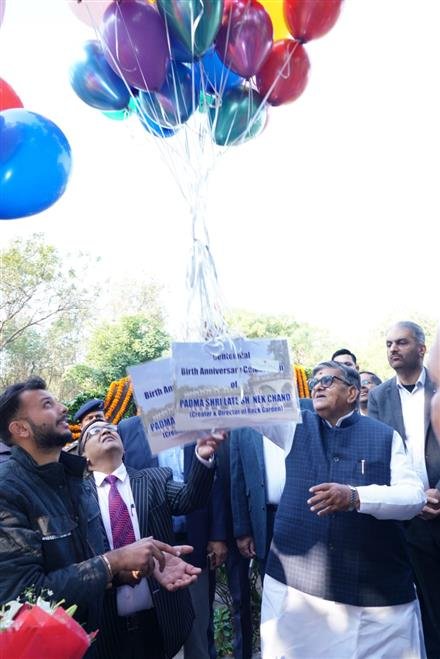 PUNJAB GOVERNOR AND UT ADMINISTRATOR INAUGURATES CENTENNIAL BIRTH ANNIVERSARY CELEBRATIONS OF PADMA SHRI LATE SH. NEK CHAND AT ROCK GARDEN