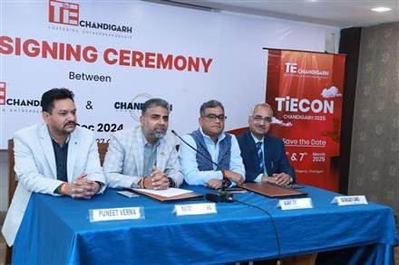 TiE   AND CHANDIGARH ANGELS NETWORK SIGN MoU TO EMPOWER STARTUPS WITH FUNDING, NETWORKING AND RESOURCES