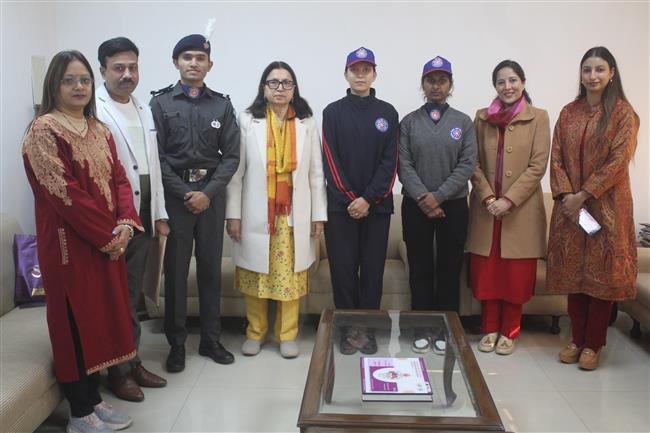 THREE PANJAB UNIVERSITY NSS VOLUNTEERS SELECTED FOR REPUBLIC DAY PARADE AT RAJPATH, NEW DELHI