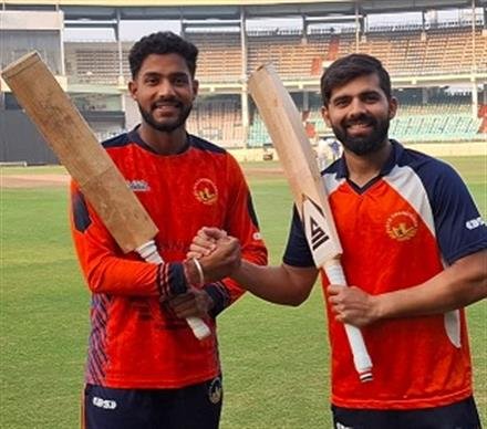 CENTURIANS MANAN, TUSHAR POWERS UT BOYS TO BEAT J&K BY 7 WICKETS IN LAST FIXTURE OF VIJAY HAZARE TOURNAMENT