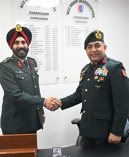 BRIG VS CHAUHAN TAKES OVER AS CHANDIGARH NCC GROUP COMMANDER