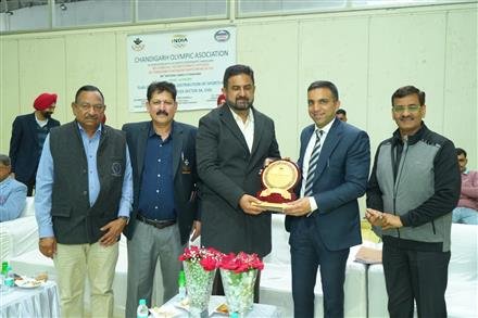 CHANDIGARH OLYMPIC ASSOCIATION ORGANIZED  KIT DISTRIBUTION & FLAG OFF CEREMONY