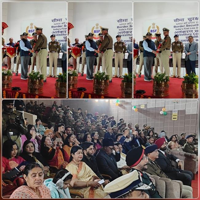 BSF ORGANISED INVESTITUTRE CEREMONY AT NIPER MOHALI TO FELICITATE  SERVING AND RETIRED BSF PERSONNELS