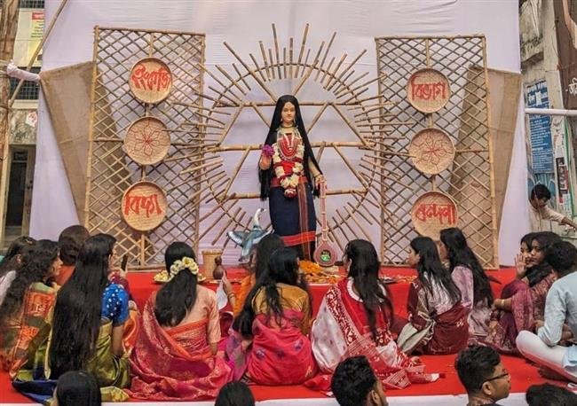 WHEN SARASWATI PUJA CELEBRATED PEACEFULLY IN BANGLADESH