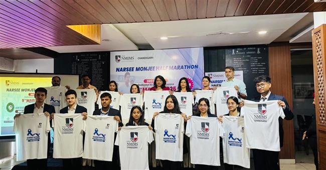 NMIMS CHANDIGARH UNVEILS MARATHON JERSEY AS CITY GEARS UP FOR THE 2025 HALF MARATHON, PROMOTING CANCER AWARENESS