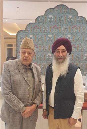PRDS CHAIRMAN BRAHMPURA AND FAROOQ ABDULLAH CONVENE TO DISCUSS PUNJAB'S BUSINESS SECTOR AND SPORTS DEVELOPMENT