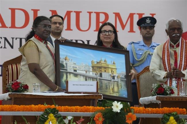 PRESIDENT OF INDIA CONFERRED DEGREES   IN  CONVOCATION