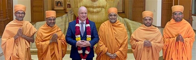 NEW ZEALAND PRIME MINISTER VISITS DELHI AKSHARDHAM