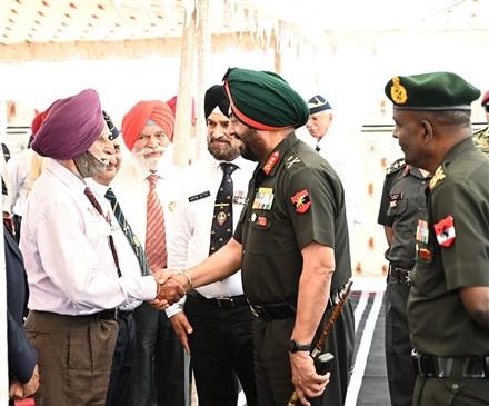 EX-SERVICEMEN RALLY AT BATHINDA MILITARY STATION WITNESSES ENTHUSIASTIC PARTICIPATION