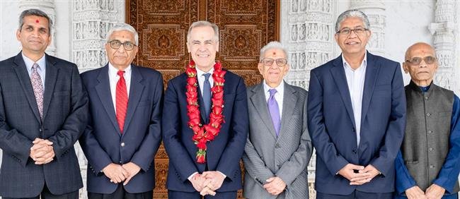 CANADA PRIME MINISTER CARNEY VISITS SWAMINARAYAN MANDIR IN TORONTO