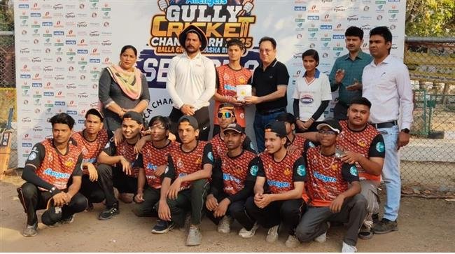 GAURAV YADAV'S BLAZING 138 POWERS TEAM 172 TO 180-RUN WIN AT GULLY CRICKET TOURNAMENT