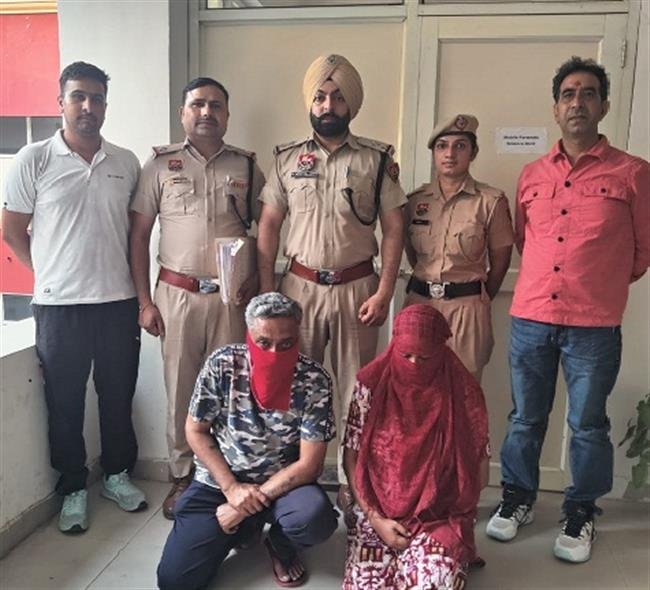 ANTI IMMIGRATION FRAUD UNIT PANCHKULA ARRESTED CHANDIGARH COUPLE DUPING PINJORE RESIDENT 11.5 LAKH ON PRETEXT OF SENDING  CANADA