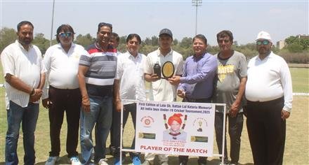 HANSRAJ CRICKET ACADEMY , PANCHKULA AND PANCHKULA DISTT CRICKET ASSOCIATION ENTERED IN FINAL