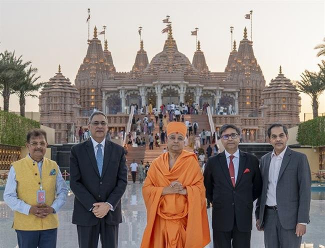 FOREIGN SECRETARY VIKRAM MISRI OVERWHELMED BY BAPS MANDIR, ABU DHABI