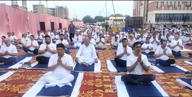 “YOGA MUST BE AN INTEGRAL PART OF LIFE FOR PHYSICAL AND MENTAL WELL-BEING” : GYAN CHAND GUPTA