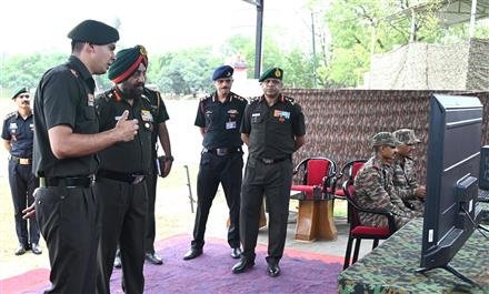 LT GENERAL MANJINDER SINGH VISITS TANOT BRIGADE, RUSSEL VIPERS
