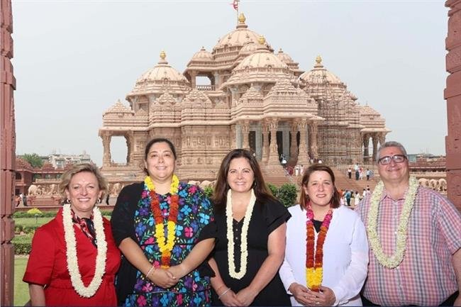 MELBOURNE MP ADDISON LEADS DELEGATION TO SWAMINARAYAN AKSHARDHAM