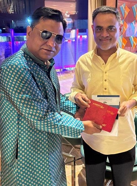 एम.के. भाटिया ने की 'शेरे पंजाब दे शेर' टीम के मालिक पुनीत सिंह से की मुलाकात