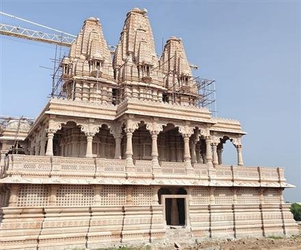 CONSTRUCTION OF AKSHARDHAM TEMPLE IN JODHPUR MOVES TOWARDS COMPLETION