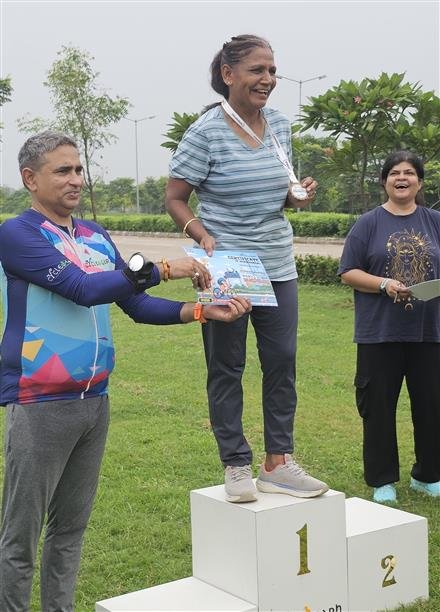 AKSHAT SINDHU WINS CYCLEGARH DUATHLON, OVER 50 ATHLETES PARTICIPATED