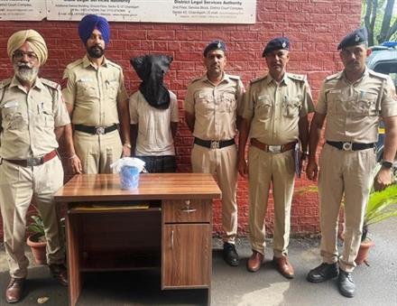 CHANDIGARH POLICE ARRESTED KULLU RESIDENT WITH CHARAS