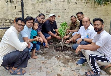 “एक पेड़ मां के नाम” भाजपा ने राम दरबार में किया पौधारोपण
