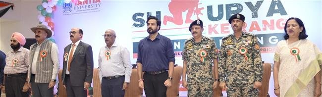 TANTIA UNIVERSITY AND “BORDERMAN” ORGANISE ‘SHAURYA KE RANG, TIRANGE KE SANG’