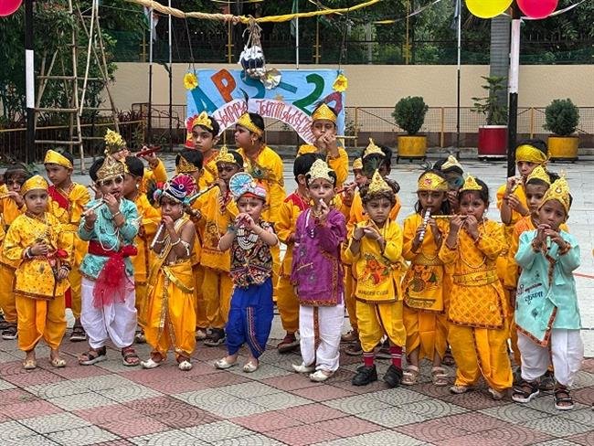 ADARSH PUBLIC SMART SCHOOL (APS-20) CHANDIGARH CELEBRATED JANAMASHTAMI FESTIVAL