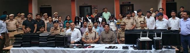 HARYANA POLICE IN A MAJOR ACTION BUSTED THREE FAKE CALL CENTRES, 85  APPREHENDED