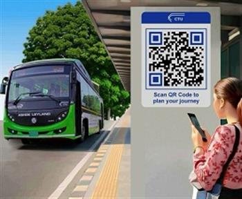 CHANDIGARH TRANSPORT UNDERTAKING LAUNCHES QR CODE JOURNEY PLANNING AT BUS QUEUE SHELTERS