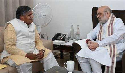 PUNJAB GOVERNOR KATARIA CALLED ON AMIT SHAH IN GUWAHATI,  APPRISED PUNJAB  FLOOD SITUATION
