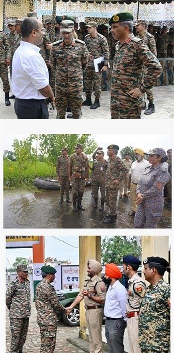 ARMY COMMANDER, WESTERN COMMAND REVIEWED HADR OPERATIONS BY WESTERN COMMAND IN FLOOD-AFFECTED AREAS