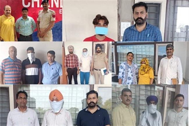 CHANDIGARH POLICE NABS 9 PROCLAIMED OFFENDERS AMONG SIX CHEQUE BOUNCE CASES