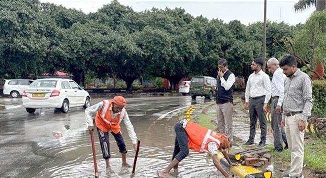 PMDA'S PROACTIVE ACTION TO ENSURE QUICK DRAINAGE OF RAINWATER IN PANCHKULA CITY