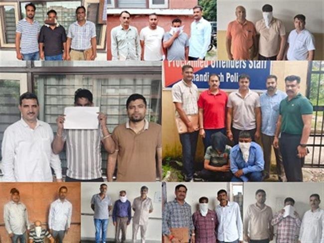 CHANDIGARH POLICE NABS 10 PROCLAIMED OFFENDERS AMONG 7 IN CHEQUE BOUNCE CASES