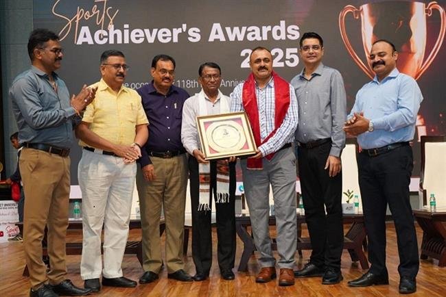 चण्डीगढ़ निवासी सीआईएसएफ के इंस्पेक्टर कुणाल स्पोर्ट्स अचीवर अवॉर्ड से सम्मानित