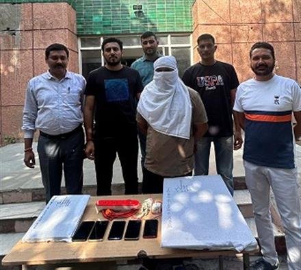 DELHI POLICE BUSTED  ONLINE CRICKET BETTING RACKET DURING CRICKET MATCH BANGLADESH  VERSUS AFGANISTAN.